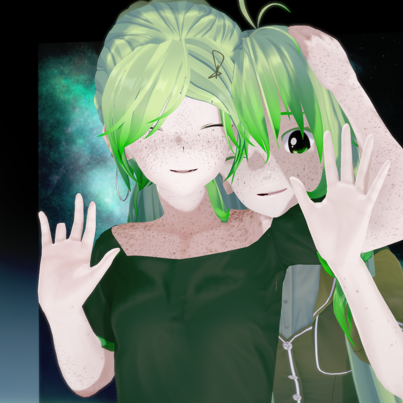 - 2020 - Very early iterations of Mineral, and her daughter Jade.