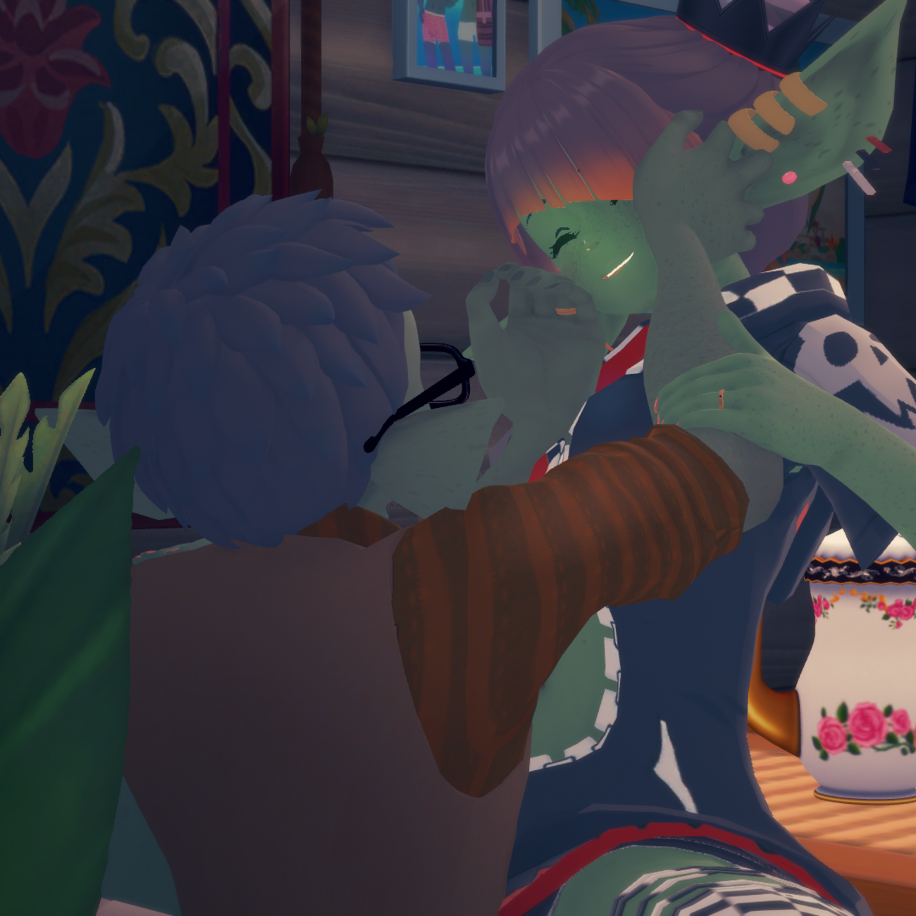 - 2022 - Scene I made to show the Goblin couple caring for one another.