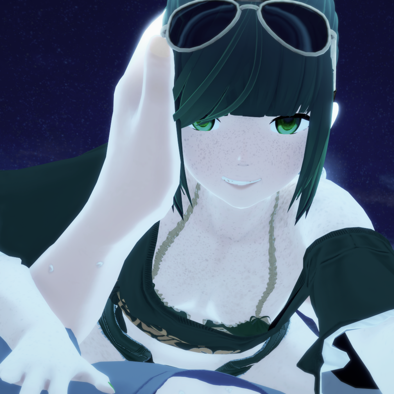 - 2022 - Slight later edit of the night scene from 2021, that did away with all the objects.