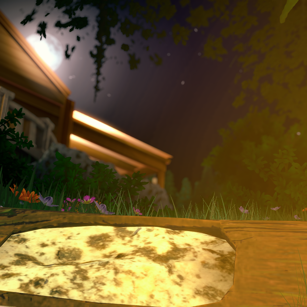 - 2024 - Made a backyard that very loosely reminded me of my grandma's house  when I was young.