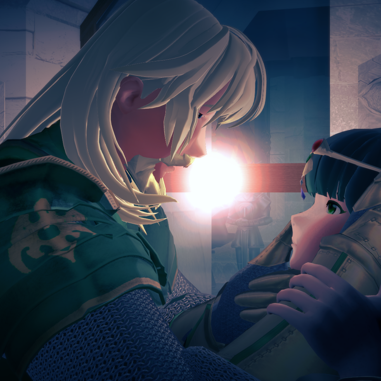 - 2024 - Wanted to make something like the scene where Link meets Zelda in Ocarina of Time, even going as far as using a edited version of that area. But not happy with the result.